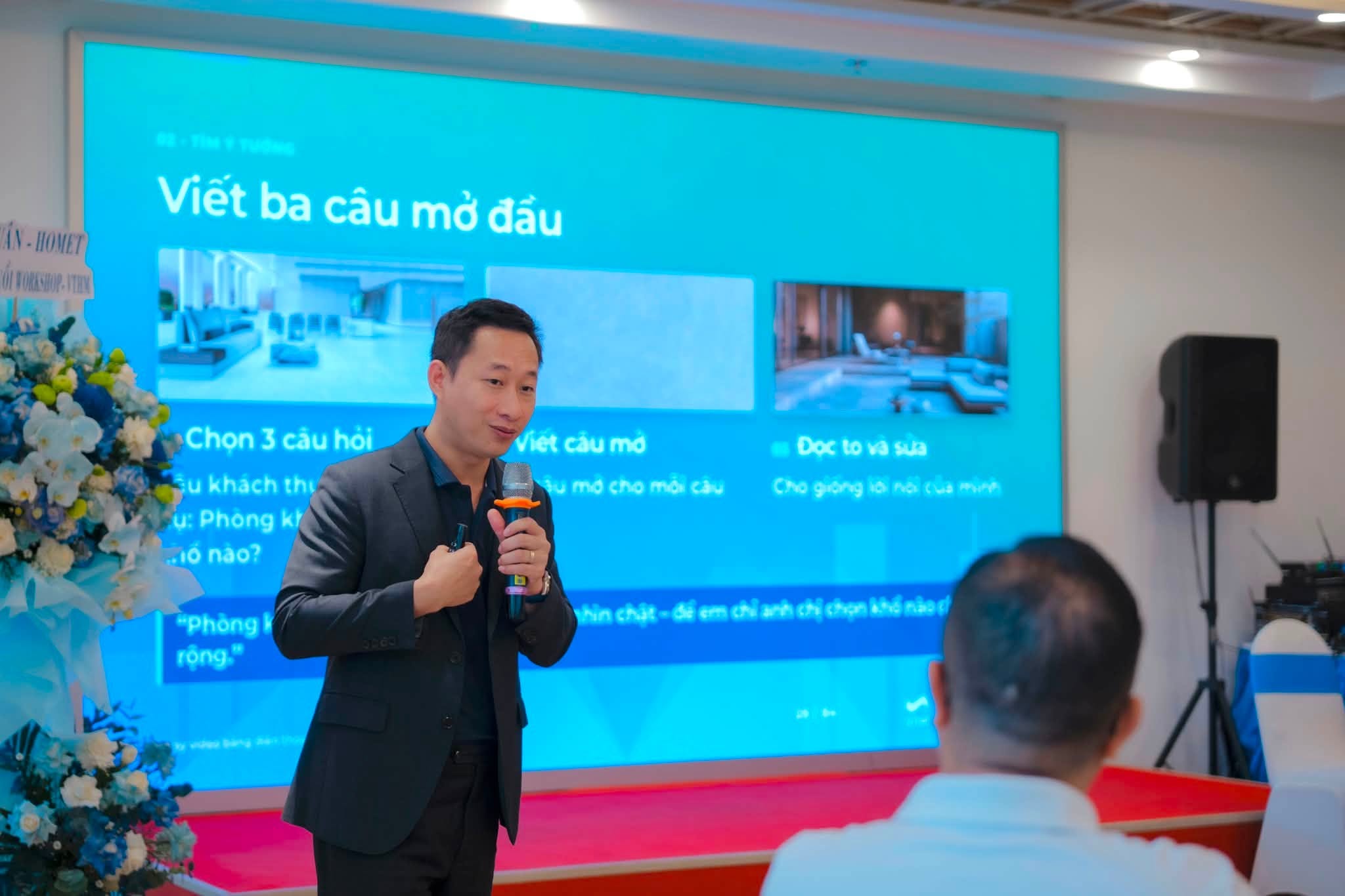 Bài thực hành “Viết ba câu mở đầu” trong khóa đào tạo VTHM